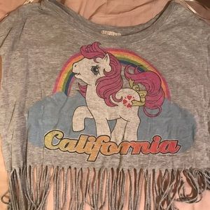 My little pony crop top
